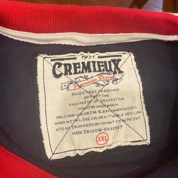 Men’s Navy and Red Daniel Cremieux Varsity Style Sweater - Picture 3 of 5